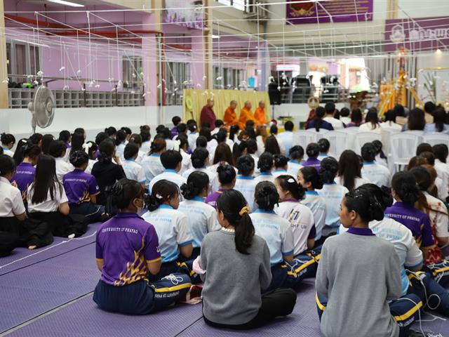 กิจกรรมทำบุญตักบาตรข้าวสารอาหารแห้ง และพิธีทำบุญสืบชะตา เนื่องในวันคล้ายวันสถาปนาคณะพยาบาลศาสตร์ ครบรอบ ๒๒ ปี
