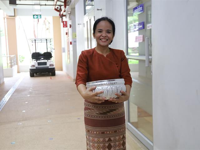 กิจกรรมทำบุญตักบาตรข้าวสารอาหารแห้ง และพิธีทำบุญสืบชะตา เนื่องในวันคล้ายวันสถาปนาคณะพยาบาลศาสตร์ ครบรอบ ๒๒ ปี