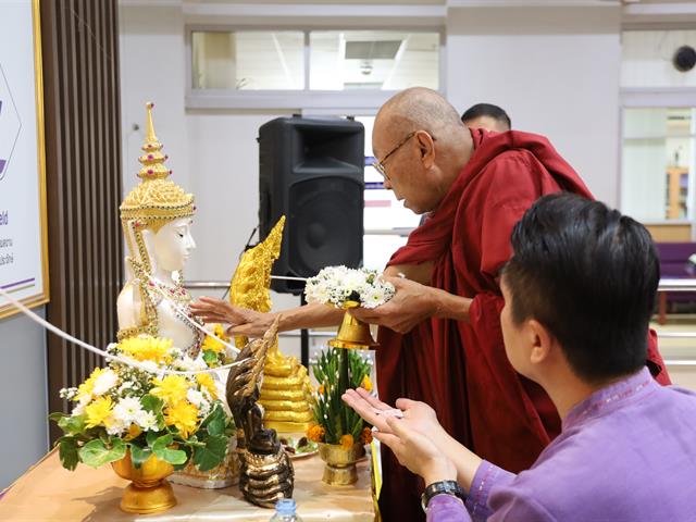 กิจกรรมทำบุญตักบาตรข้าวสารอาหารแห้ง และพิธีทำบุญสืบชะตา เนื่องในวันคล้ายวันสถาปนาคณะพยาบาลศาสตร์ ครบรอบ ๒๒ ปี