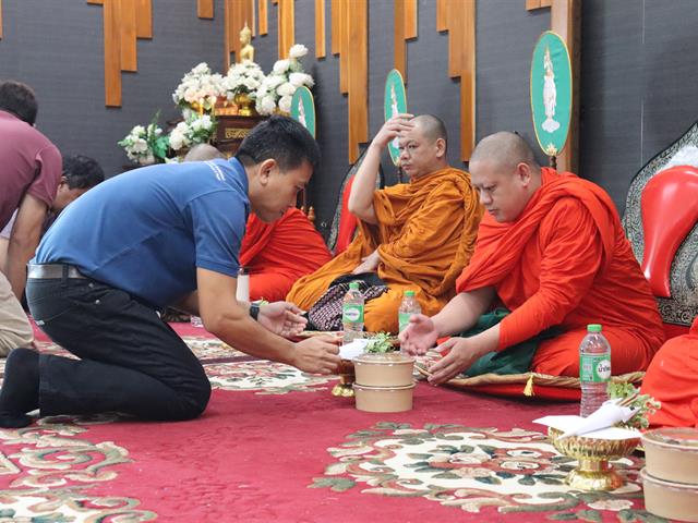 วิศวกรรมอุตสาหการ มพ. จัดโครงการทำบุญอาคารปฏิบัติการฯ เสริมสิริมงคลและพลังแห่งการเรียนรู้