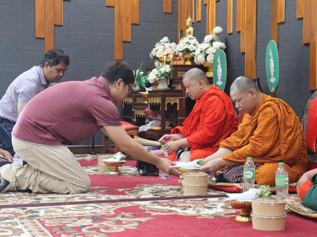 วิศวกรรมอุตสาหการ มพ. จัดโครงการทำบุญอาคารปฏิบัติการฯ เสริมสิริมงคลและพลังแห่งการเรียนรู้