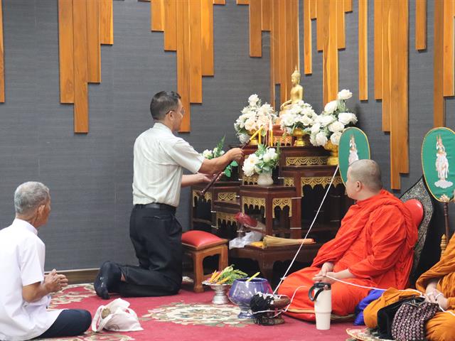 วิศวกรรมอุตสาหการ มพ. จัดโครงการทำบุญอาคารปฏิบัติการฯ เสริมสิริมงคลและพลังแห่งการเรียนรู้