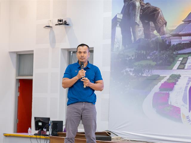 วันที่ 18 กันยายน 2568 กองบริหารงานวิจัย มหาวิทยาลัยพะเยา จัดกิจกรรม Pitching การประกวดรางวัลสนับสนุนพื้นที่การเรียนรู้ (Learning Space for SDGs 2025) 