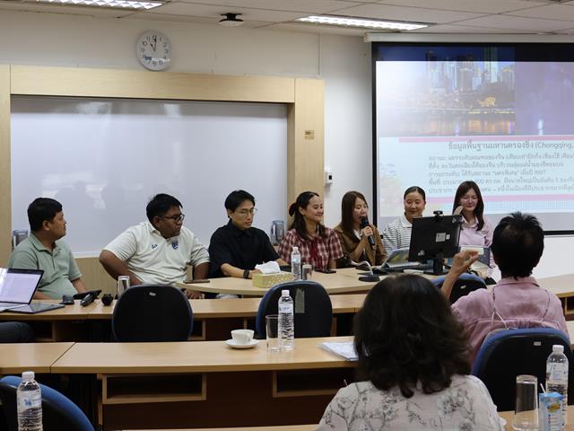 วิทยาลัยการจัดการ สาขาวิชาการบริหารการศึกษา นำเสนอผลการศึกษาดูงาน Neijiang Normal University ณ สาธารณรัฐประชาชนจีน