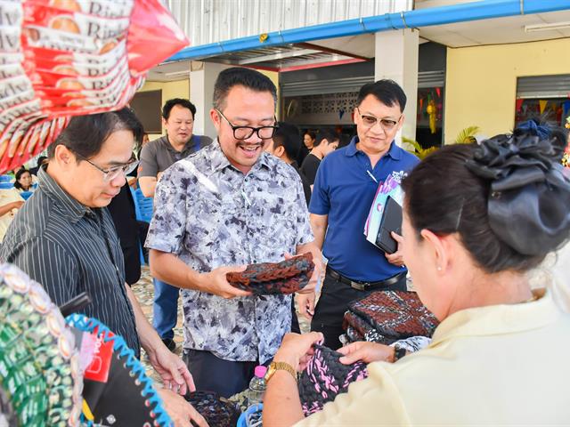 วิทยาลัยการศึกษา เข้ารับการประเมินโครงการ 1 คณะ 1 เป้าหมายการพัฒนาที่ยั่งยืน (SDGs) ตำบลจำป่าหวาย จังหวัดพะเยา