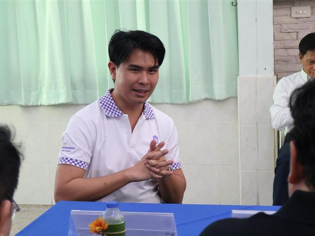 วิทยาลัยการจัดการ มหาวิทยาลัยพะเยา ลงพื้นที่ติดตามและรับการประเมินผลการดำเนินโครงการ 1 คณะ 1 เป้าหมายการพัฒนาที่ยั่งยืน (SDG) และ โครงการวิจัย Reinventing University ของมหาวิทยาลัยพะเยา ประจำปีงบประมาณ พ.ศ. 2568 ณ ชุมชนไทย - รามัญ (มอญ) บางกระดี่ แขวงแสมดำ เขตบางขุนเทียน กรุงเทพมหานคร