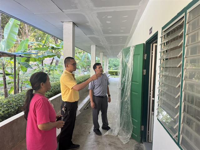 ปรับปรุงอาคารหอพัก มพ. (หอเขียว)