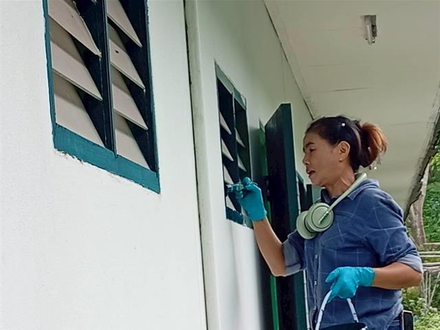 ปรับปรุงอาคารหอพัก มพ. (หอเขียว)