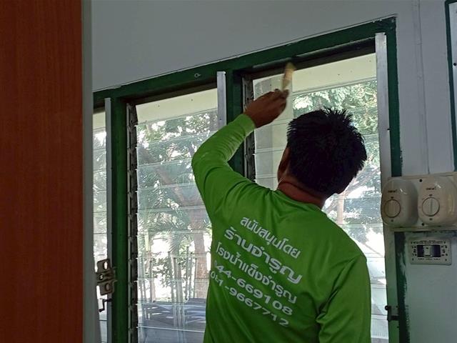 ปรับปรุงอาคารหอพัก มพ. (หอเขียว)