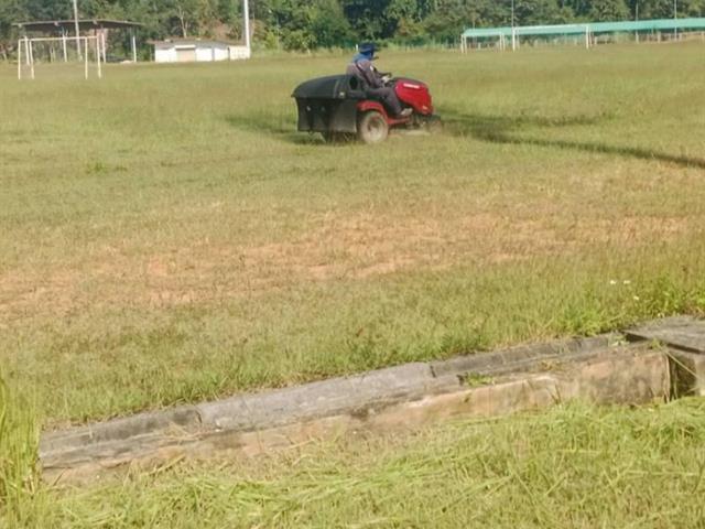 กองกิจการนิสิต ดำเนินการปรับปรุงพื้นที่สนามกีฬา