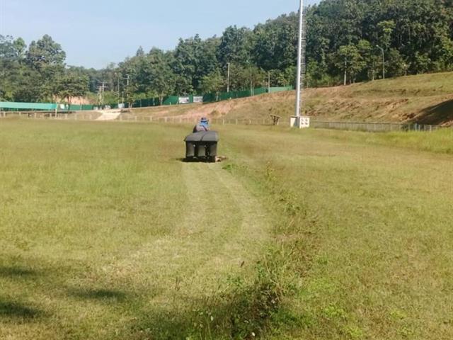 กองกิจการนิสิต ดำเนินการปรับปรุงพื้นที่สนามกีฬา