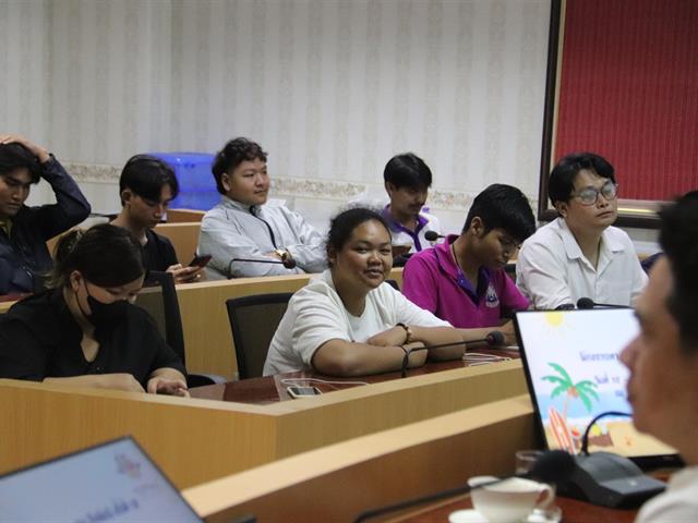 จัดปฐมนิเทศและให้โอวาทแก่ตัวแทนนิสิตที่จะเข้าร่วมโครงการเทา-งาม สัมพันธ์ ครั้งที่ 28