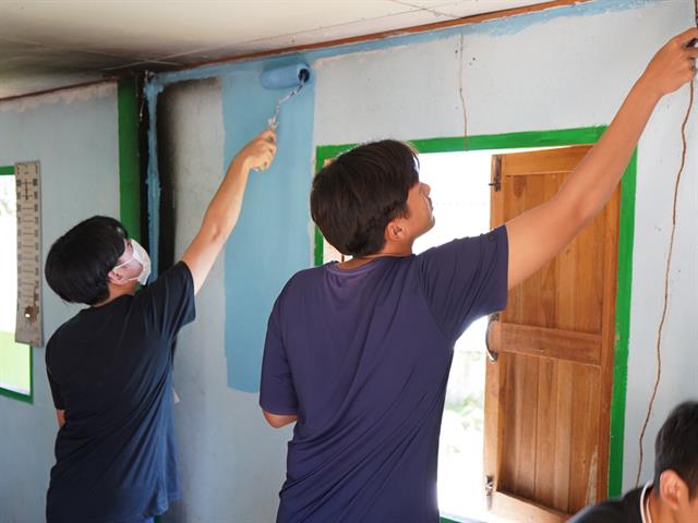 สหเวชอาสาแต้มสี เติมฝัน ปันน้ำใจให้น้อง ประจำปีการศึกษา 2568