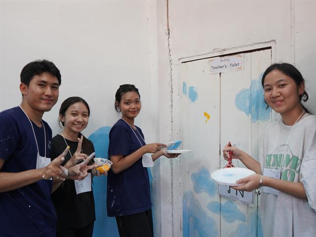 สหเวชอาสาแต้มสี เติมฝัน ปันน้ำใจให้น้อง ประจำปีการศึกษา 2568