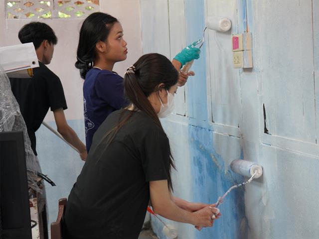 สหเวชอาสาแต้มสี เติมฝัน ปันน้ำใจให้น้อง ประจำปีการศึกษา 2568