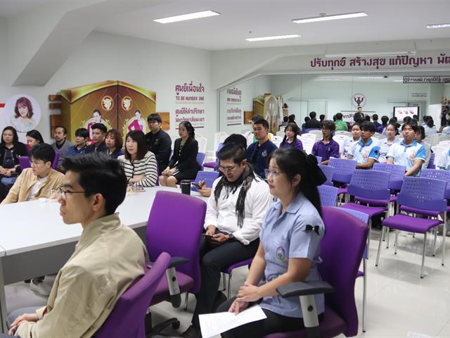 ผู้อำนวยการกองกิจการนิสิตร่วมกับงานปฐมภูมิและสร้างเสริมสุขภาพโรงพยาบาลมหาวิทยาลัยพะเยาประชุมกลุ่มเครือข่าย โครงการแพทย์พะเยาประชาสุขภาพดี