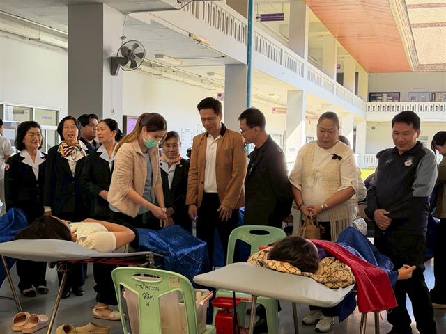 มหาวิทยาลัยพะเยา จัดกิจกรรมบริจาคโลหิตเพื่อถวายเป็นพระราชกุศลแด่สมเด็จพระนางเจ้าสิริกิติ์ พระบรมราชินีนาถ พระบรมราชชนนีพันปีหลวง สภานายิกาสภากาชาดไทย