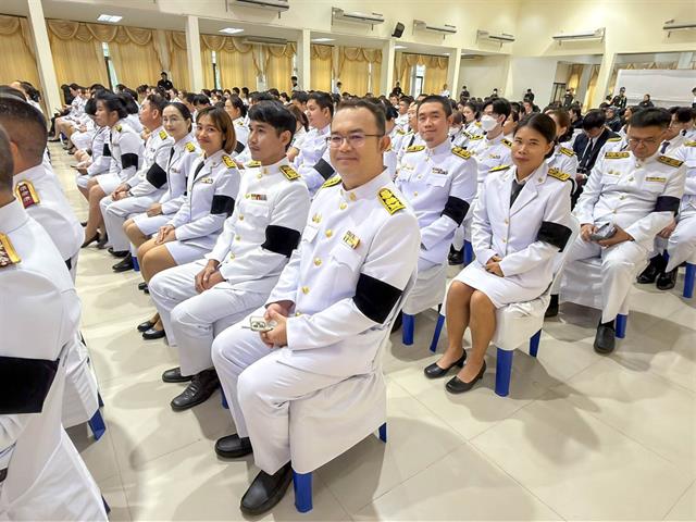 วิทยาลัยการศึกษา เข้าร่วมพิธีวางพานพุ่มถวายราชสักการะ “วันพระบิดาแห่งฝนหลวง” ประจำปี 2568