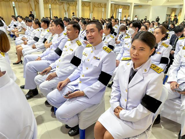 วิทยาลัยการศึกษา เข้าร่วมพิธีวางพานพุ่มถวายราชสักการะ “วันพระบิดาแห่งฝนหลวง” ประจำปี 2568