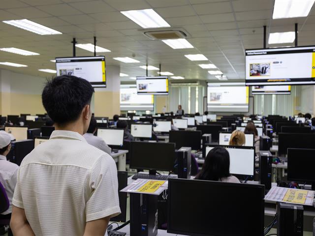 ศูนย์ภาษา คณะศิลปศาสตร์ มหาวิทยาลัยพะเยา จัดทดสอบภาษาอังกฤษด้วยระบบ AI เพื่อประเมินระดับความสามารถทางภาษาอังกฤษ ตามมาตรฐาน CEFR