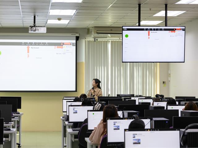 ศูนย์ภาษา คณะศิลปศาสตร์ มหาวิทยาลัยพะเยา จัดทดสอบภาษาอังกฤษด้วยระบบ AI เพื่อประเมินระดับความสามารถทางภาษาอังกฤษ ตามมาตรฐาน CEFR