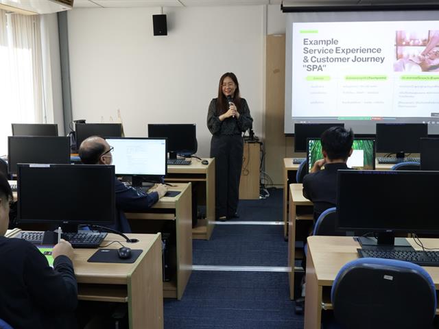 วิทยาลัยการจัดการ หลักสูตรบริหารธุรกิจมหาบัณฑิค จัดบรรยาย หัวข้อ การตลาดสินค้าบริการ  และ Workshop: การออกแบบและสร้าง QR Code เพื่อเพิ่มมูลค่าบริการ