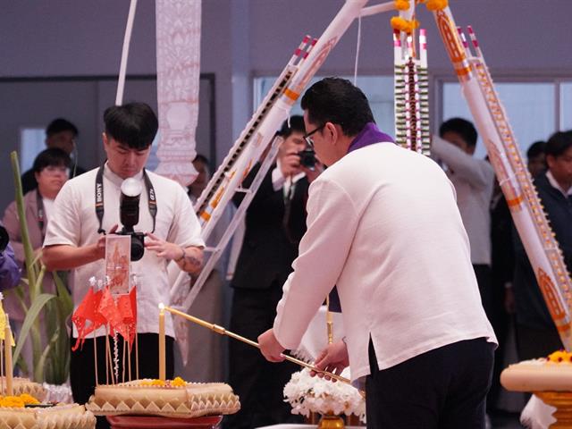  กองกิจการนิสิต พร้อมด้วยองค์การบริหารกิจกรรมนิสิต เข้าร่วมพิธีทำบุญเนื่องในวันขึ้นปีใหม่ ประจำปี พ.ศ. 2569 เฉลิมฉลองครบรอบ 16 ปี 