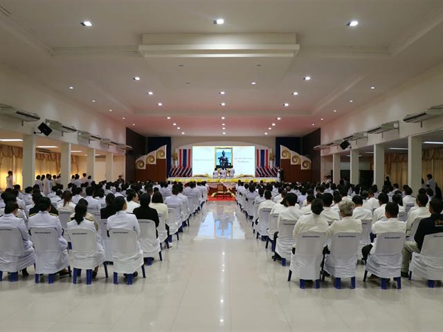 มหาวิทยาลัยพะเยาเข้าร่วมพิธีถวายพานพุ่มวันพ่อขุนรามคำแหงมหาราช