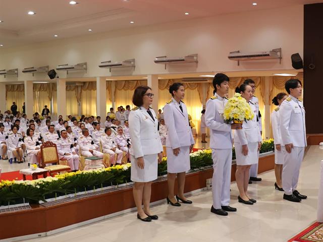 มหาวิทยาลัยพะเยาเข้าร่วมพิธีถวายพานพุ่มวันพ่อขุนรามคำแหงมหาราช