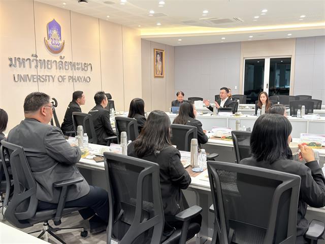 ม.พะเยา ต้อนรับคณะผู้บริหาร มทร.กรุงเทพ ศึกษาดูงานแลกเปลี่ยนแนวทางบริหารจัดการเพื่อพัฒนาองค์กร