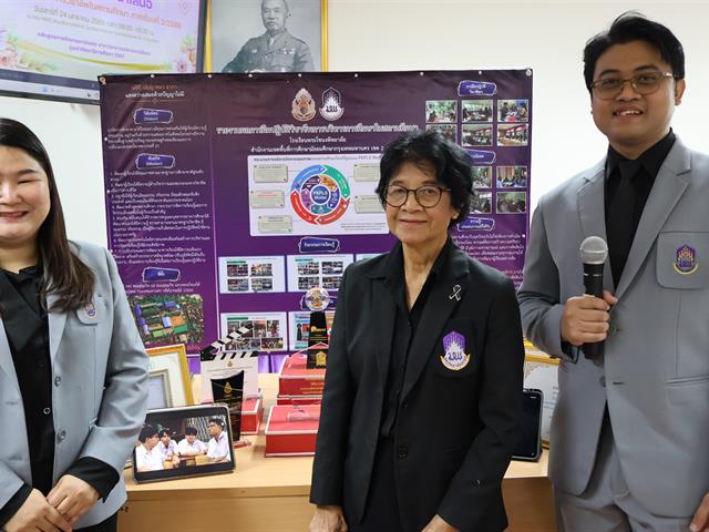 วิทยาลัยการจัดการ หลักสูตรการศึกษามหาบัณฑิต สาขาวิชาการบริหารการศึกษา จัดนิทรรศการและนำเสนอผลการฝึกปฏิบัติวิชาชีพการบริหารการศึกษาในสถานศึกษา ภาคเรียนที่ 2/2568