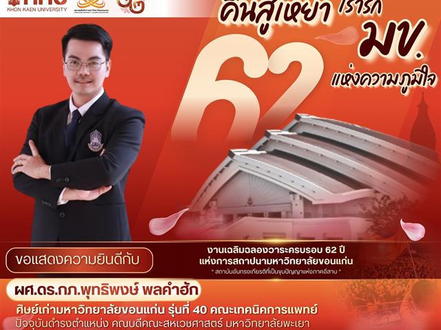 รางวัลศิษย์เก่าแห่งความภาคภูมิใจ มหาวิทยาลัยขอนแก่น ประจำปี 2567-2568