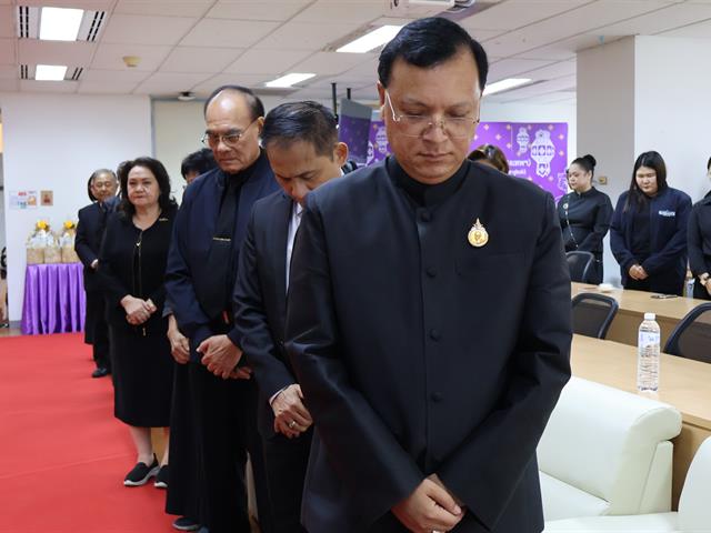 วิทยาลัยการจัดการ จัดพิธีบำเพ็ญกุศลสตมวาร ๑oo วัน เพื่อถวายเป็นพระราชกุศลแด่สมเด็จพระนางเจ้าสิริกิติ์ พระบรมราชินีนาถ พระบรมราชชนนีพันปีหลวง