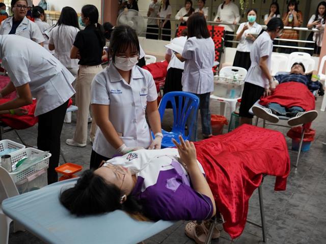 บริจาคโลหิต เนื่องในวาระครบ 100 วัน สตมวาร แห่งการเสด็จสวรรคต