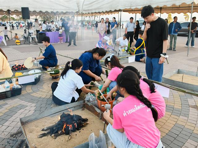 School of Education won the First Runner-Up Award in the Traditional Khao Lam Roasting Competition at the 2026 “Tan Khao Mai Sai Bat Luang” Cultural Event