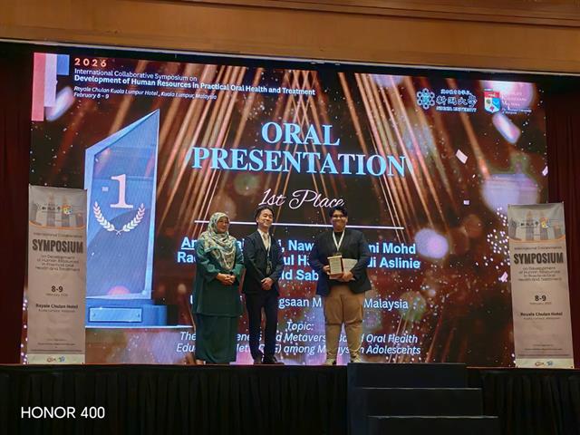 ศาสตราจารย์ ทันตแพทย์หญิง ดร.พัชราวรรณ ศรีศิลปนันทน์ คณบดีคณะทันตแพทยศาสตร์ มหาวิทยาลัยพะเยา เข้าร่วมการประชุมวิชาการนานาชาติ ณ กรุงกัวลาลัมเปอร์ 