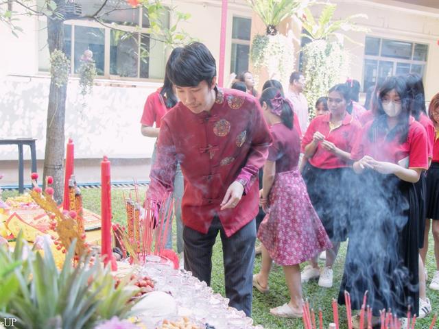 คณะศิลปศาสตร์จัดพิธีสักการะสิ่งศักดิ์สิทธิ์ เนื่องในโอกาสวันตรุษจีน 2569