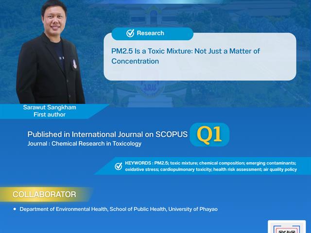 คณะสาธารณสุขศาสตร์ มหาวิทยาลัยพะเยา ขอแสดงความยินดีกับคณาจารย์และนักวิจัยทุกท่าน 