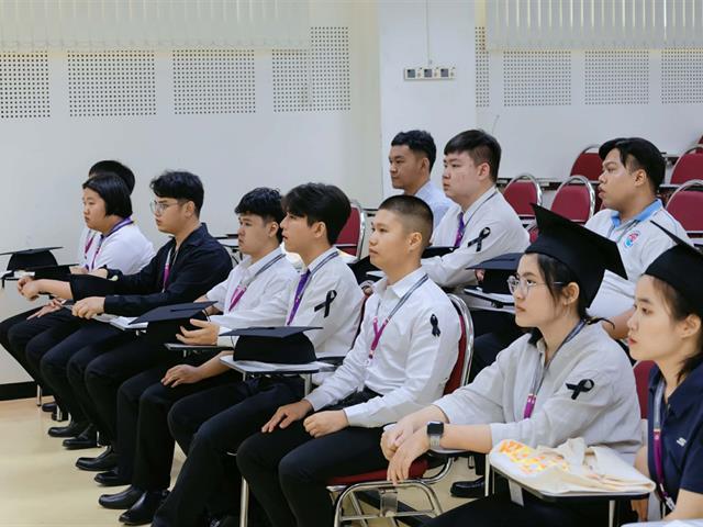 คณะกรรมการดำเนินงานพิธีพระราชทานปริญญาบัตร คณะศิลปศาสตร์ ดำเนินการฝึกซ้อมบัณฑิต เพื่อเตรียมความพร้อมการเข้ารับพระราชทานปริญญาบัตร ประจำปีการศึกษา ๒๕๖๗