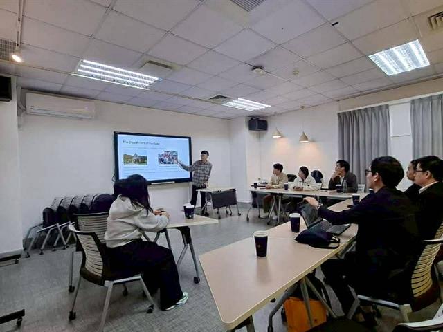 แลกเปลี่ยนองค์ความรู้ทางวิชาการร่วมกับอาจารย์และนิสิตระดับบัณฑิตศึกษาในหลักสูตร Graduate Institute of Architecture and Cultural Heritage