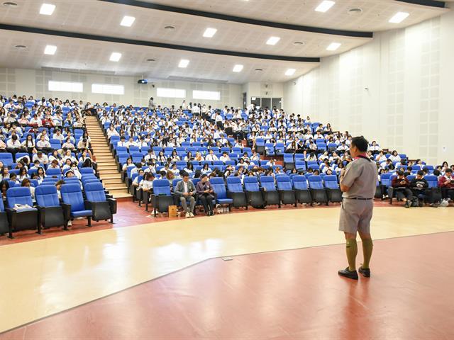 วิทยาลัยการศึกษา ดำเนินโครงการกิจกรรมเสริมความเป็นครูและกิจกรรมเสริมทางวิชาชีพตามมาตรฐานวิชาชีพคุรุสภา กิจกรรมที่ 2 การส่งเสริมกิจกรรมลูกเสือและผู้นำเกมนันทนาการ