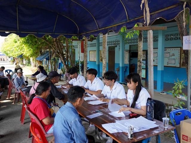 คณะสหเวชศาสตร์ ออกหน่วยตรวจสุขภาพชุมชน