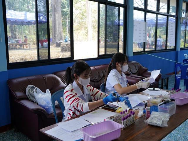 คณะสหเวชศาสตร์ ออกหน่วยตรวจสุขภาพชุมชน