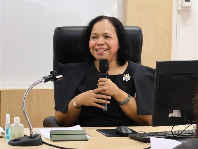 หลักสูตรการศึกษามหาบัณฑิต สาขาวิชาการบริหารการศึกษา จัดบรรยายพิเศษ หัวข้อ "แนวโน้มและนโยบายการประกันคุณภาพการศึกษาขั้นพื้นฐาน และการวิจัยเพื่อพัฒนาคุณภาพ"  โดย ดร.มธุรส ประภาจันทร์