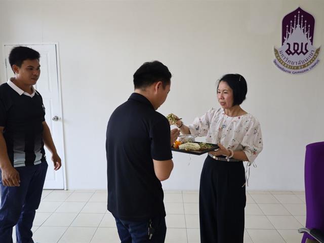 บุคลากรวิทยาเขตเชียงรายร่วมจัดพิธีสระเกล้าดำหัวผู้อำนวยการอย่างพร้อมเพรียง