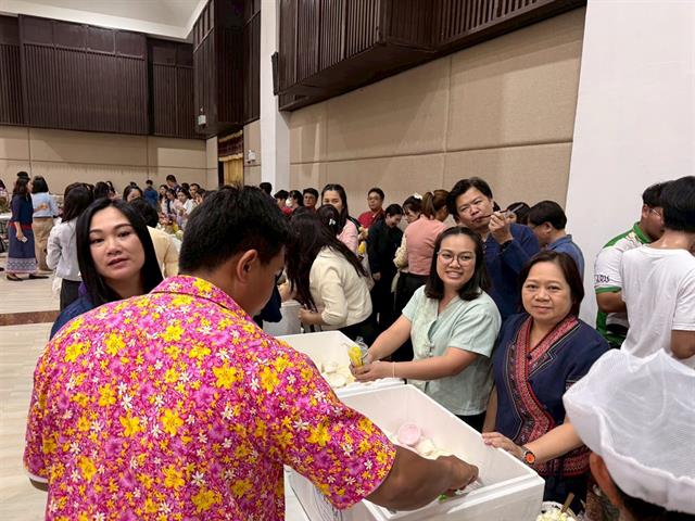 คณะสถาปัตยกรรมศาสตร์และศิลปกรรมศาสตร์ เข้าร่วมประเพณีปี๋ใหม่เมือง 