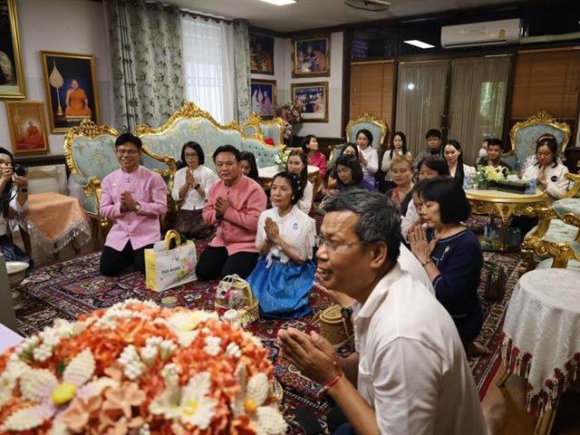 วิทยาเขตเชียงราย กราบนมัสการขอพรจากพระเดชพระคุณ พระราชวชิรคณี, ดร. เจ้าคณะ จ.เชียงราย