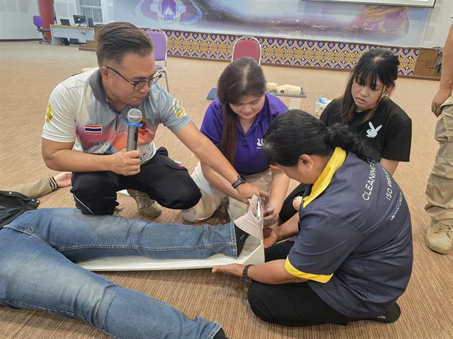 การซักซ้อมแผนป้องกันอัคคีภัยและอพยพหนีไฟ