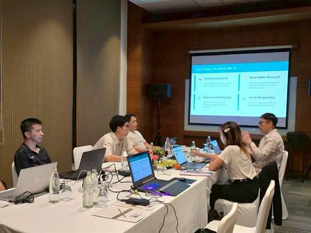 คณะศิลปศาสตร์ สาขาวิชาภาษาญี่ปุ่น จัดโครงการพัฒนาอาจารย์สาขาวิชาภาษาญี่ปุ่น หัวข้อ “การใช้ AI สนับสนุนงานวิจัย อย่างมีคุณภาพ”