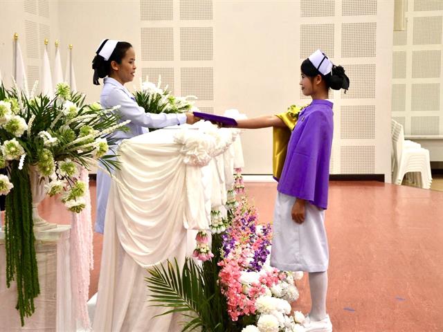 พิธีมอบใบประกาศนียบัตร หลักสูตรประกาศนียบัตรผู้ช่วยพยาบาล รุ่นที่ 9